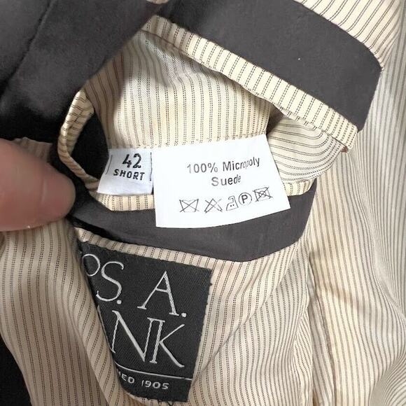 Men’s Chocolate Brown Suede Blazer Jacket (Vintage) - Picture 3 of 9